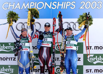 Sci Alpino Mondiali St.MoritzSki Alpin WM 2003 Abfahrt Maenner