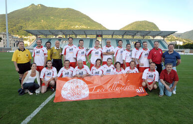 Lugano partita di calcio fra Consiglieri comunali e Gran Consiglio
