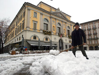 Lugano nevicata