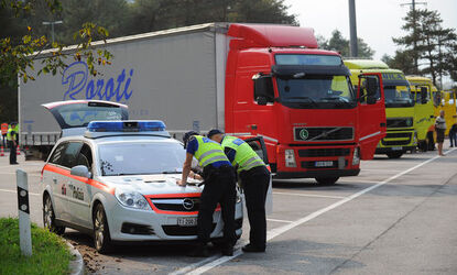San Vittore controlli traffico pesante