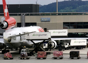 Svizzera Swissair e aereoporto Zurigo Kloten