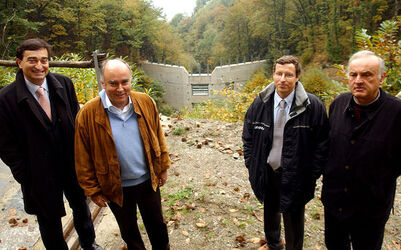 Giubiasco inaugurazione briglia di Monighetto