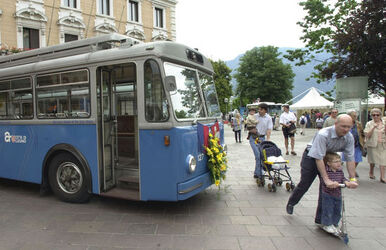 Lugano commiato dai vecchi filobus cittadini