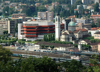 Chiasso veduta panoramica citt&agrave;