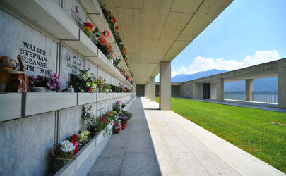 Brissago cimitero dove verrà posta Nella Martinetti Brissago cimitero dove verrà posta Nella Martinetti