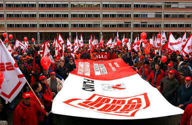 Bellinzona manifestazione sindacati SEI FLMO