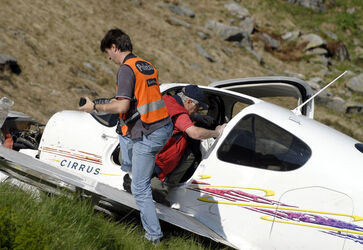 Passo San Gottardo incidente aereo