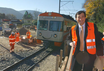 Magliaso lavori raddoppio binari trenino FLP