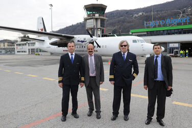 Agno primo volo di qualifica di Minoan Air a Lugano Airport