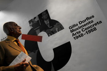 Chiasso inaugurazione mostra Gillo Dorfles