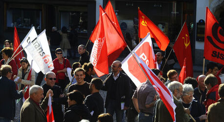 Bellinzona manifestazione cantonale contro il dumping salariale e sociale