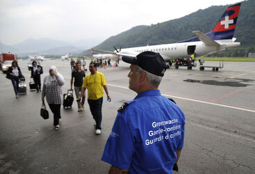 Agno dogana a Lugano Airport