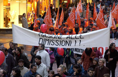 Bellinzona manifestazione sindacati SEI FLMO