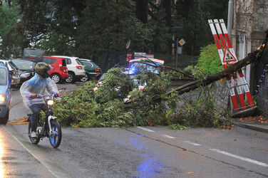 Castagnola maltempo e disagi al traffico