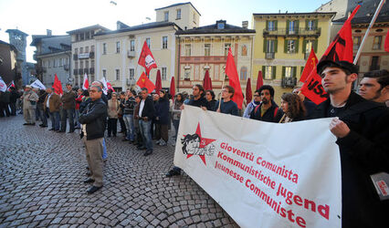 Bellinzona manifestazione cantonale contro il dumping salariale e sociale