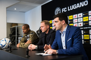 Calcio presentazione nuovo giocatore FC Lugano Rangelo Janga