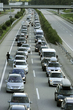 Lugano Nord code sull autostrada
