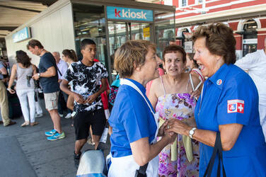 Lugano partenza treno pellegrinaggio diocesano per Lourdes Lugano partenza treno pellegrinaggio diocesano per Lourdes