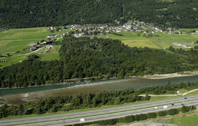 Iragna veduta aerea panoramica