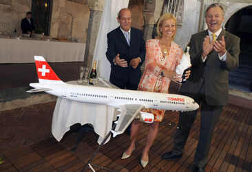 Locarno battesimo nuovo Swiss Airbus A320 Locarno Locarno battesimo nuovo Swiss Airbus A320 Locarno