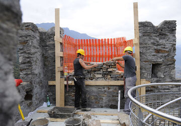 Bellinzona ricostruzione merlo