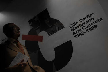 Chiasso inaugurazione mostra Gillo Dorfles