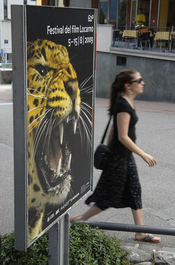 Locarno cartellone pubblicitario festival del Film
