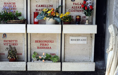 Brissago cimitero dove verrà posta Nella Martinetti Brissago cimitero dove verrà posta Nella Martinetti