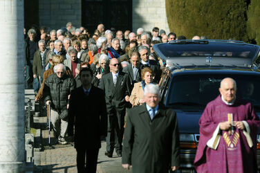 25.02.2012 Lugano funerali Mariuccia Medici
