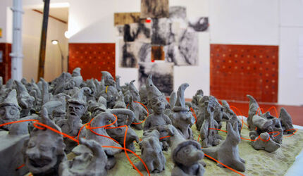 Torre conferenza stampa mostra d arte Alamus University of Arts and Social Scienes di Bonn