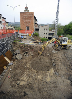 Genestrerio cantiere sagrato Chiesa