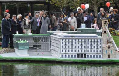 Melide inaugurazione modellino in scala LAC