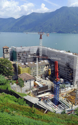 Lugano panoramica cantiere LAC