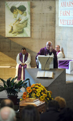 25.02.2012 Lugano funerali Mariuccia Medici