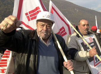 Bellinzona giornata protesta e corteo lavoratori edili