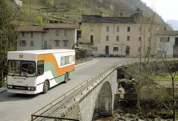 Valle Maggia Migros camion di vendita