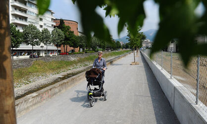 Lugano pista ciclabile Cassarate