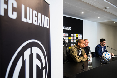 Calcio presentazione nuovo giocatore FC Lugano Rangelo Janga