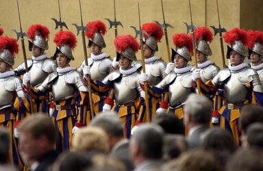 Roma Italia giuramento guardie pontificie
