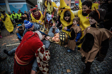 Brissago Carnevale Re Pitoc rogo del pagliaccio