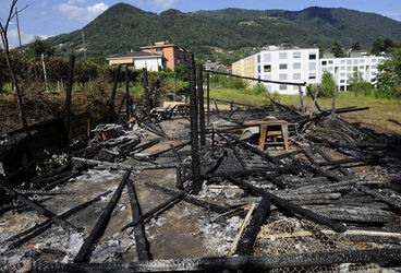 Morbio Inferiore incendio deposito
