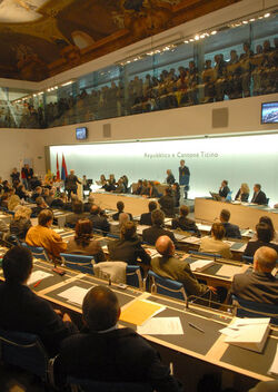 Bellinzona Insediamento Gran Consiglio Ticinese