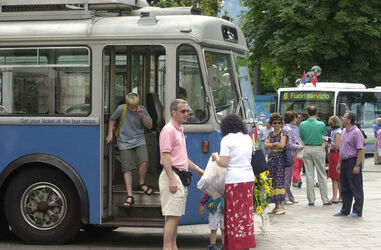 Lugano commiato dai vecchi filobus cittadini