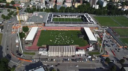 Lugano saluto allo storico stadio comunale di Cornaredo pic nic sull erba
