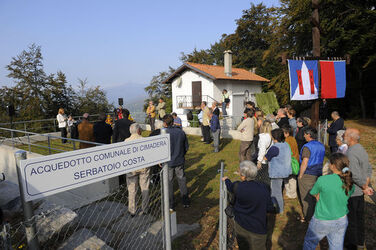 Cimadera inaugurazione serbatoio Costa