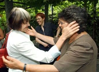 Verscio Ruth Dreifuss e Micheline Calmy Rey in visita