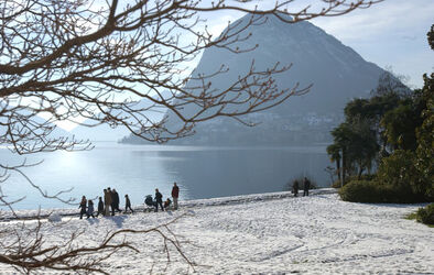 Ticino nevicate scorci invernali