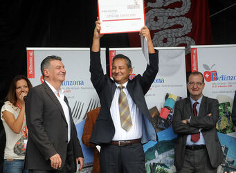 Bellinzona Bellinzona citt&agrave; del gusto 2011 cerimonia ufficiale di chiusura della Settimana del Gusto