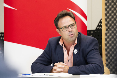 Giubiasco Conferenza stampa congiunta PLR e Associazione La Scuola