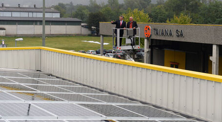 Manno inaugurazione nuovo impianto fotovoltaico progetto Sole per tutti ditta Taiana SA